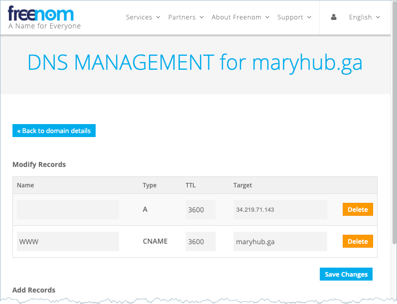 DNS fields